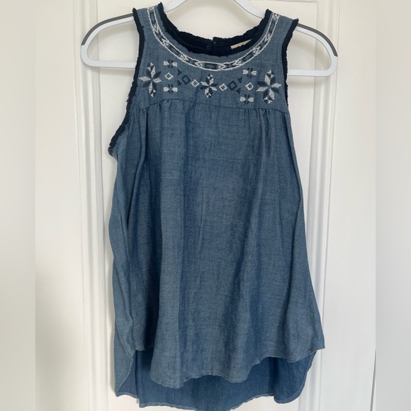 SEA NEW YORK SLEEVELESS EMBROIDERED TOP SIZE 4 - Picture 2 of 7